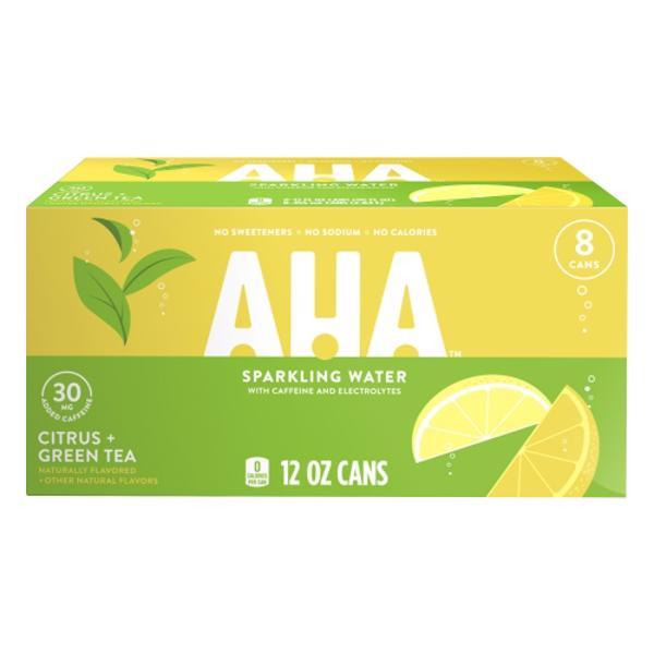 Aha Sparkling Water Citrus Green Tea Nutrition & Ingredients GreenChoice