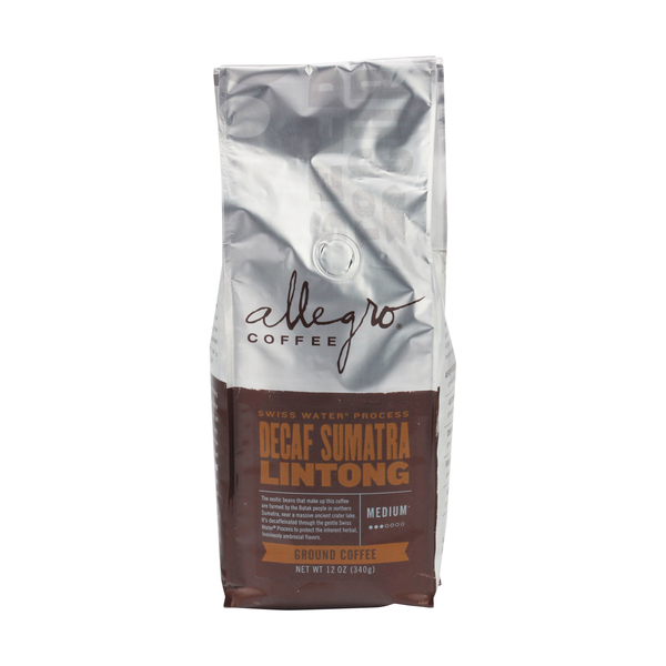 Allegro Decaf Sumatra Lintong Ground Coffee Nutrition & Ingredients