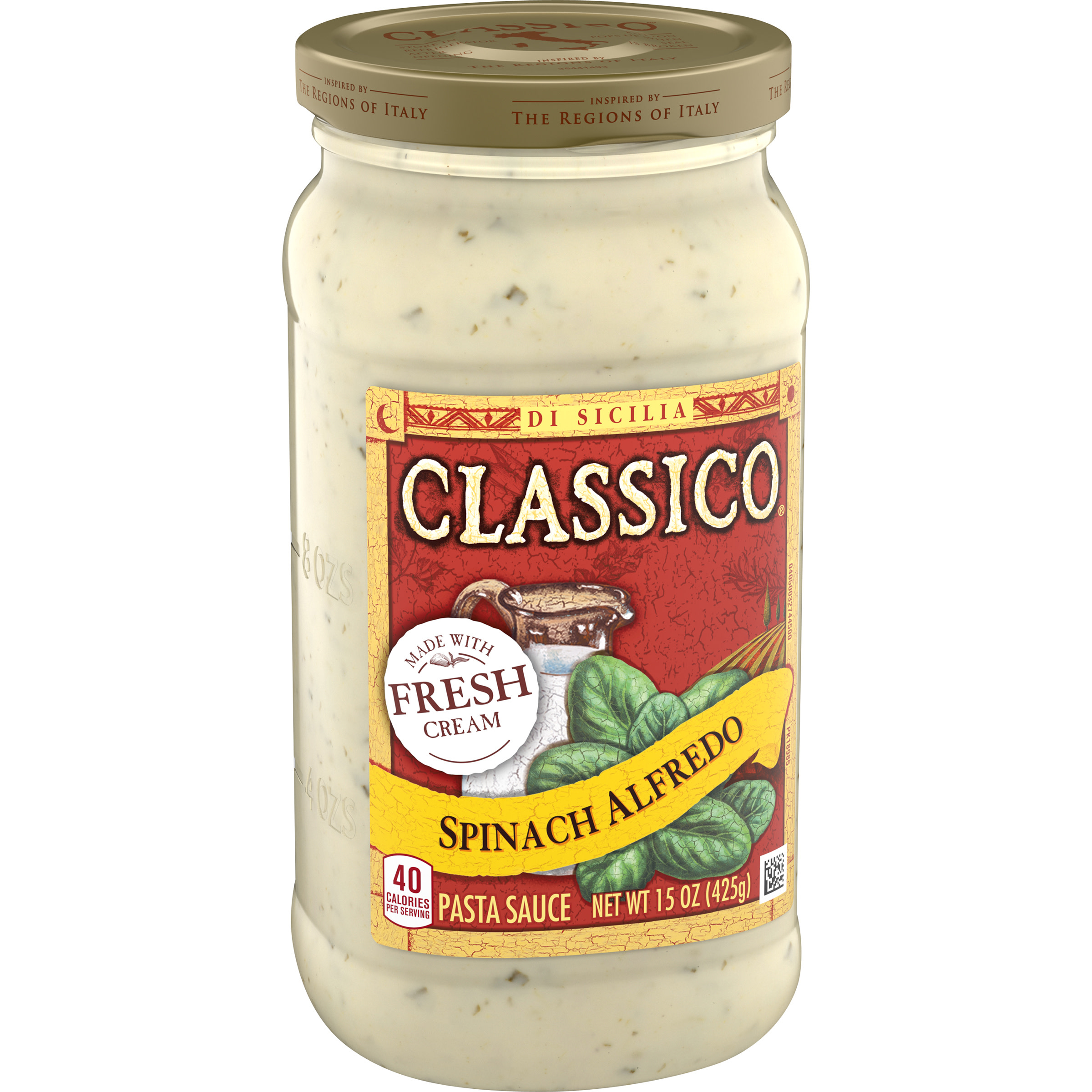 Buy Classico Spinach Alfredo Pasta Sauce it's gluten free, keto