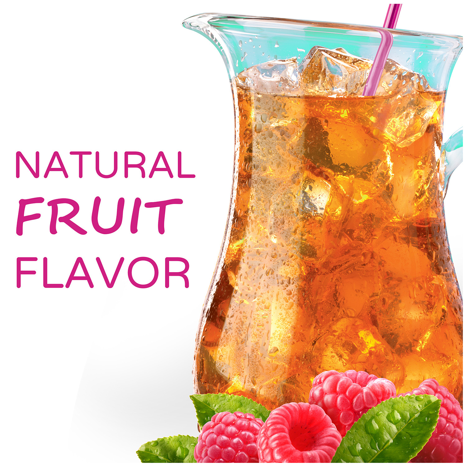 Crystal Light Raspberry Iced Tea Powdered Drink Mix Low Caffeine ...