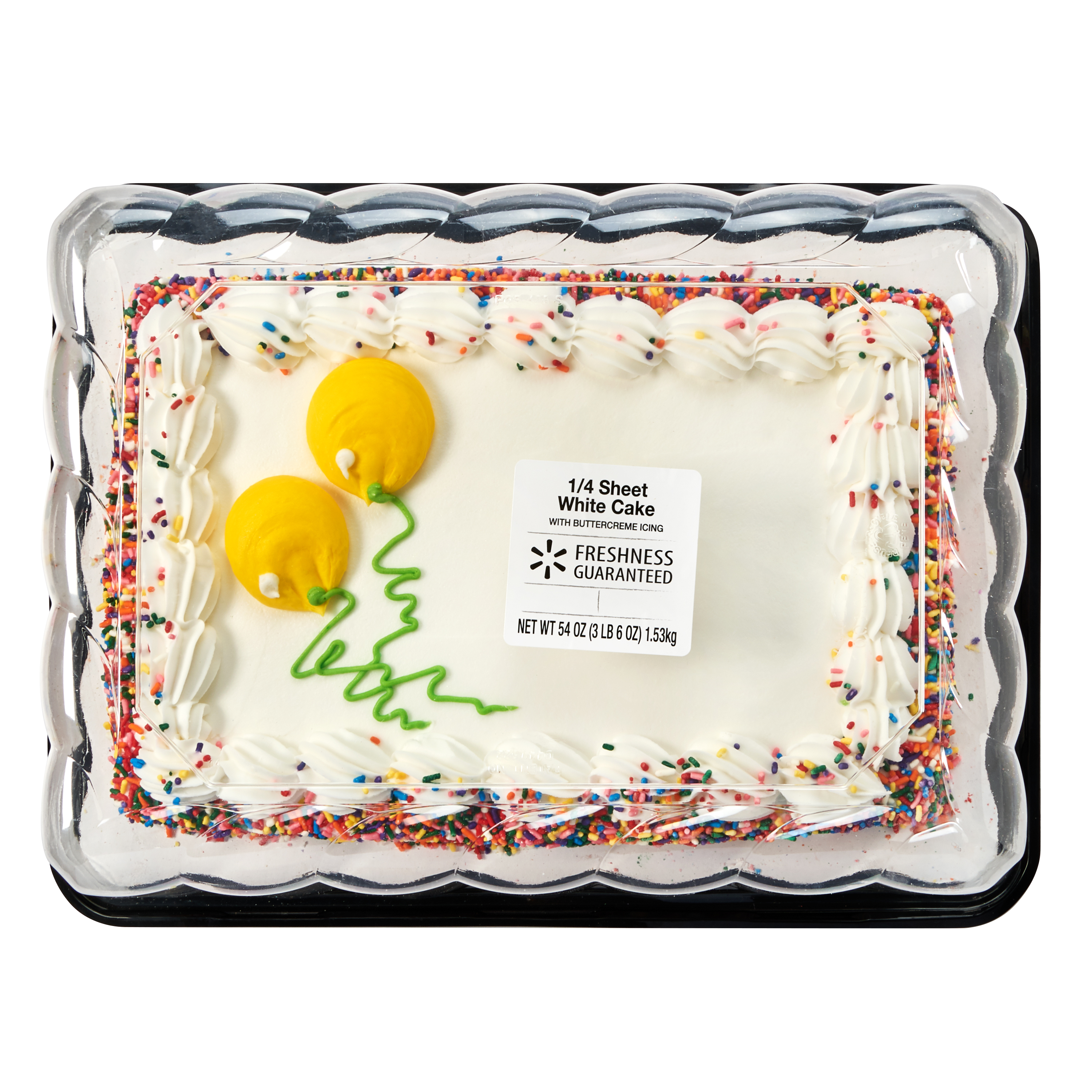 Freshness Guaranteed 14 Sheet Iced White Cake: Nutrition & Ingredients ...