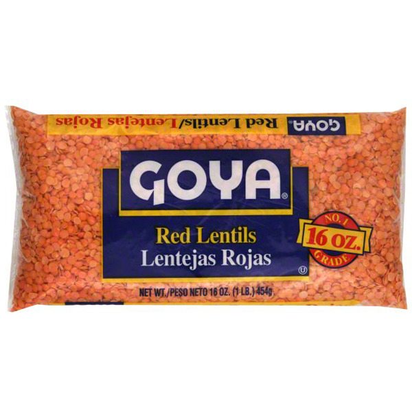 Goya Dry Beans Red Lentils Nutrition & Ingredients GreenChoice