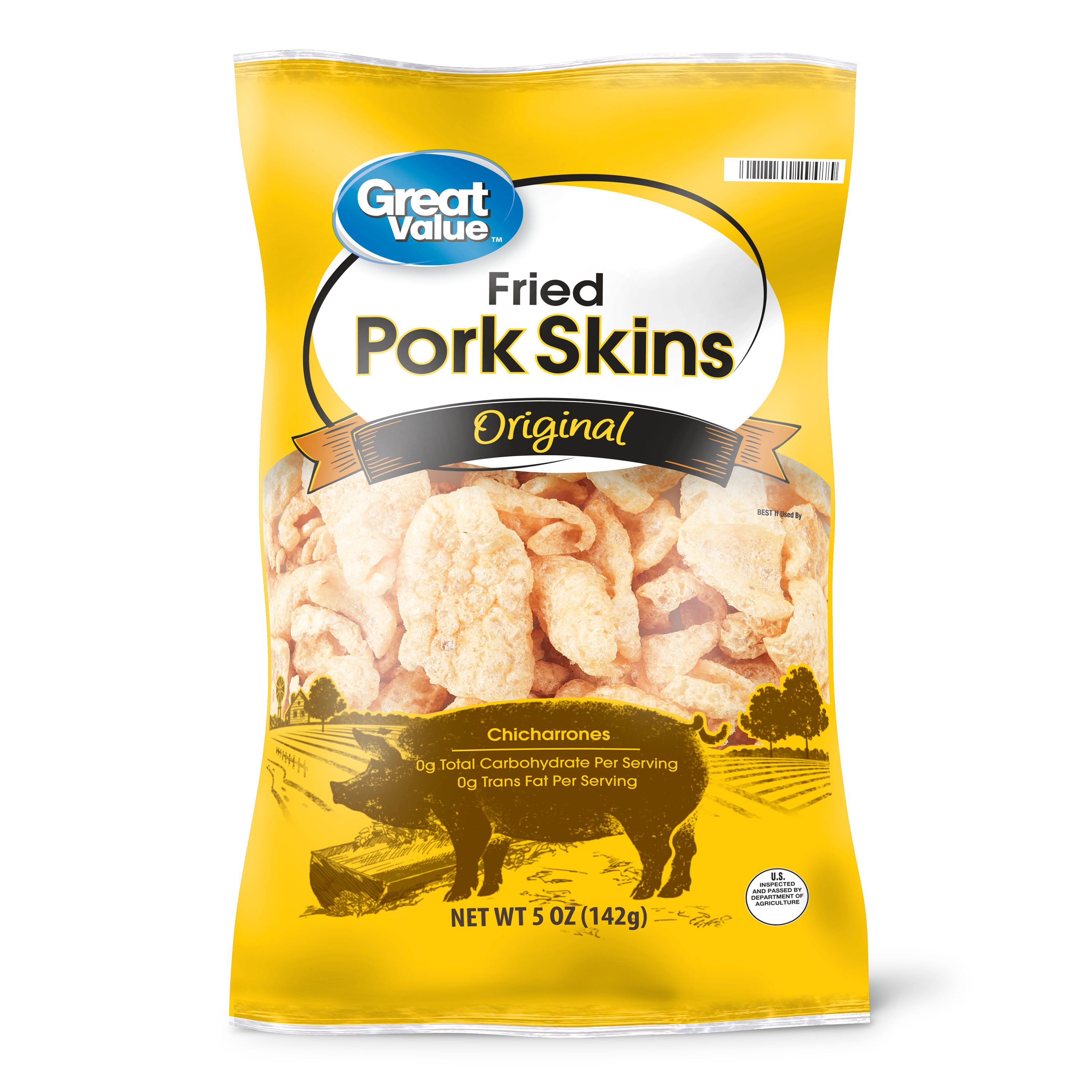 Great Value Fried Pork Skins Original Nutrition & Ingredients