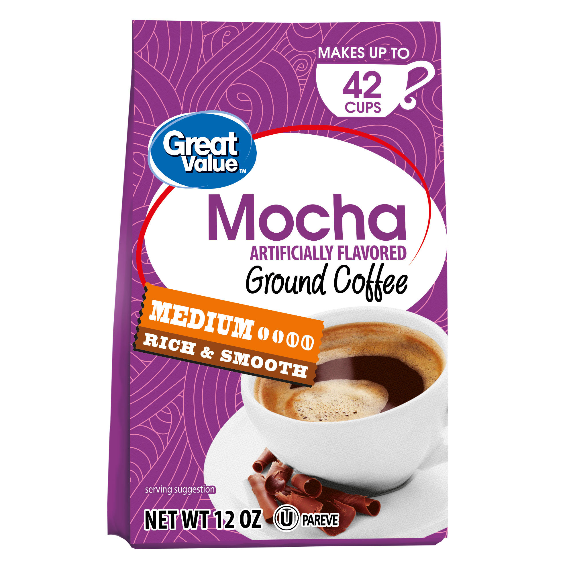 Great Value Mocha Medium Ground Coffee Nutrition & Ingredients GreenChoice