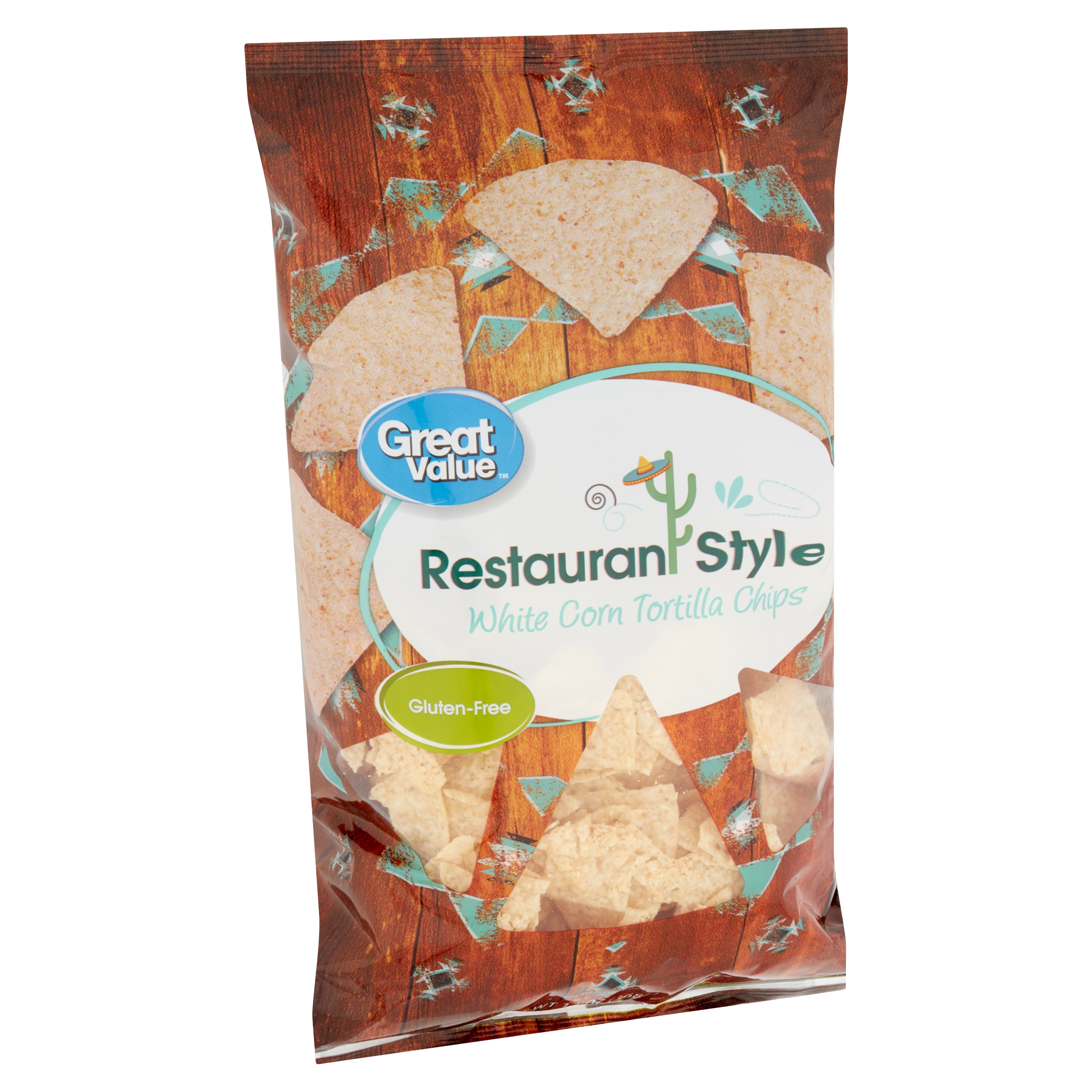 Buy Great Value Restaurant Style White Corn Tortilla Chips it's