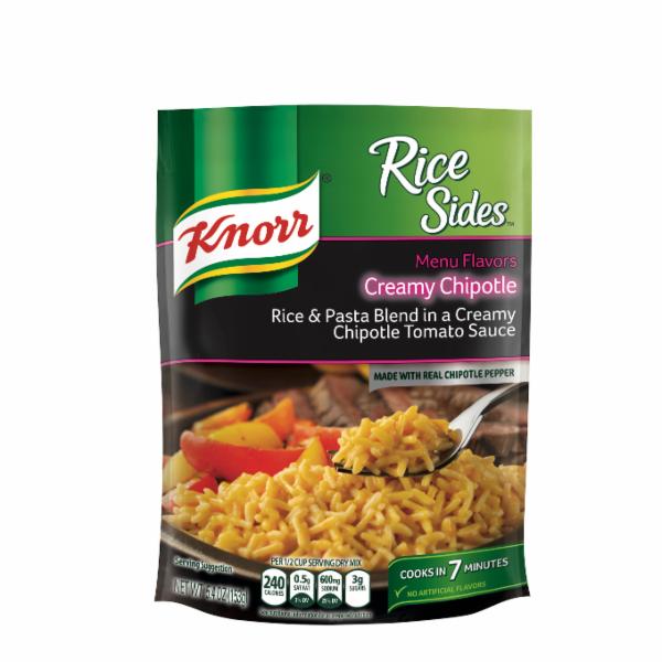 Knorr Menu Flavors Creamy Chipotle Rice Nutrition & Ingredients