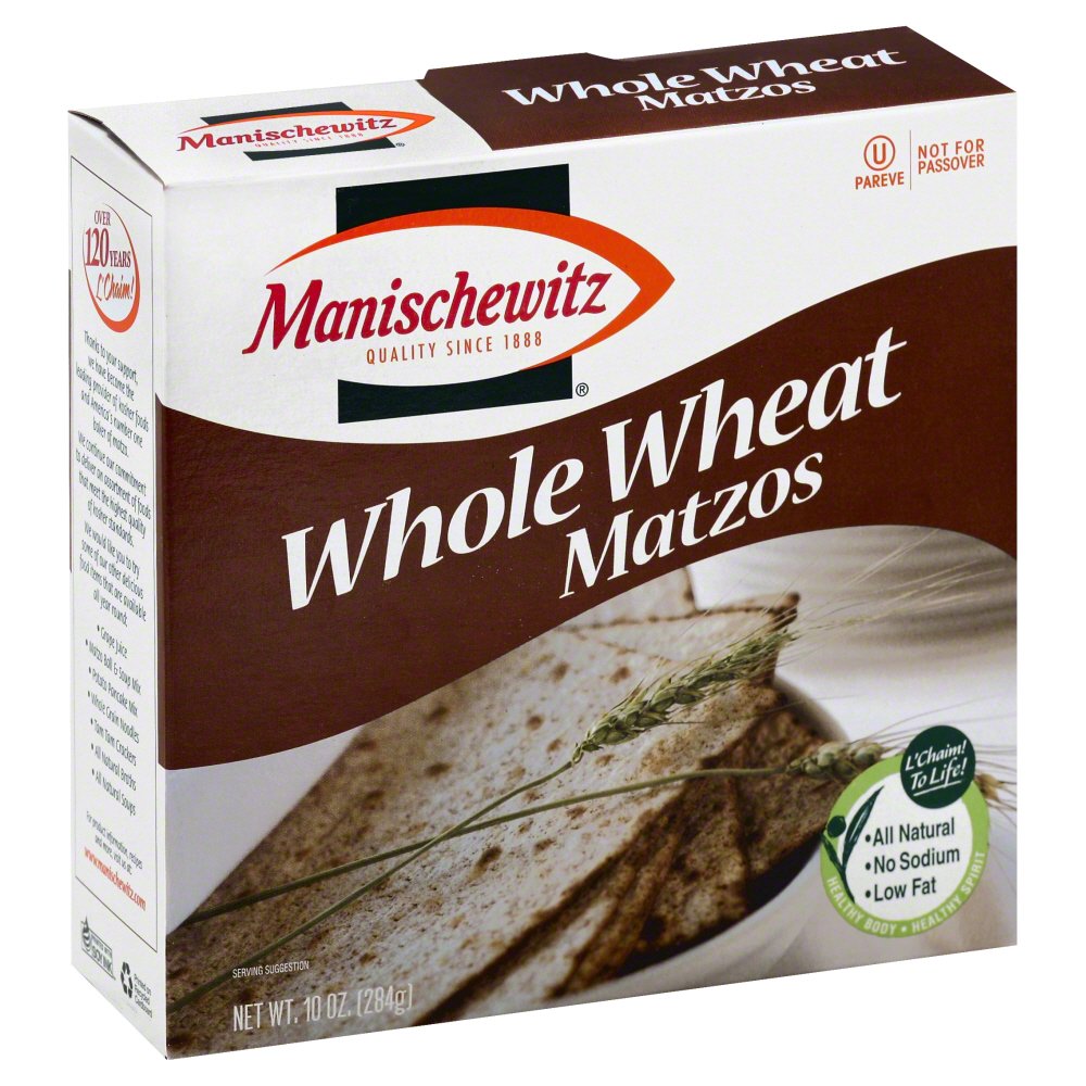 Manischewitz Whole Wheat Matzo Nutrition & Ingredients GreenChoice