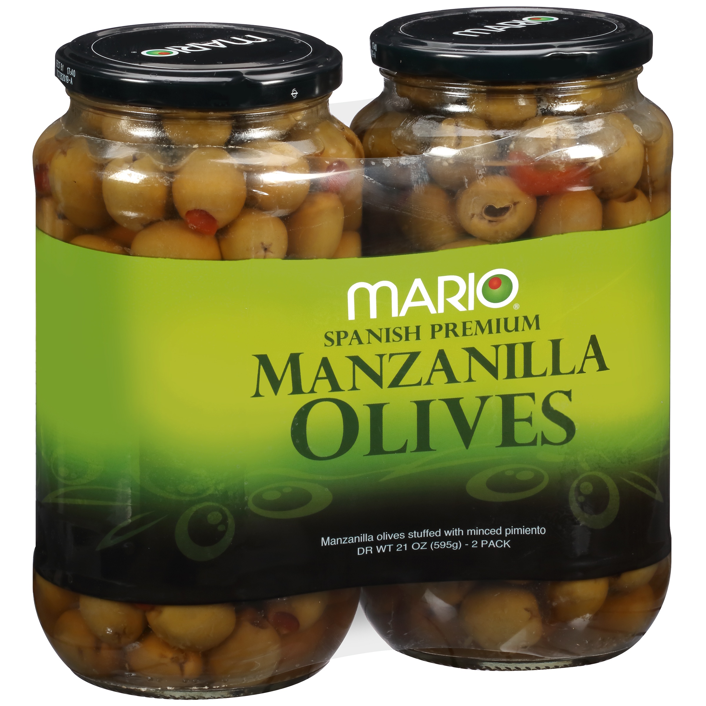 Mario Spanish Premium Manzanilla Olives Nutrition & Ingredients