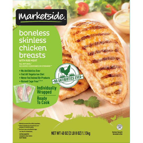 Marketside Boneless Skinless Chicken Breasts Nutrition & Ingredients