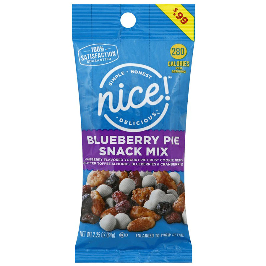 Nice Blueberry Pie Snack Mix Nutrition & Ingredients GreenChoice