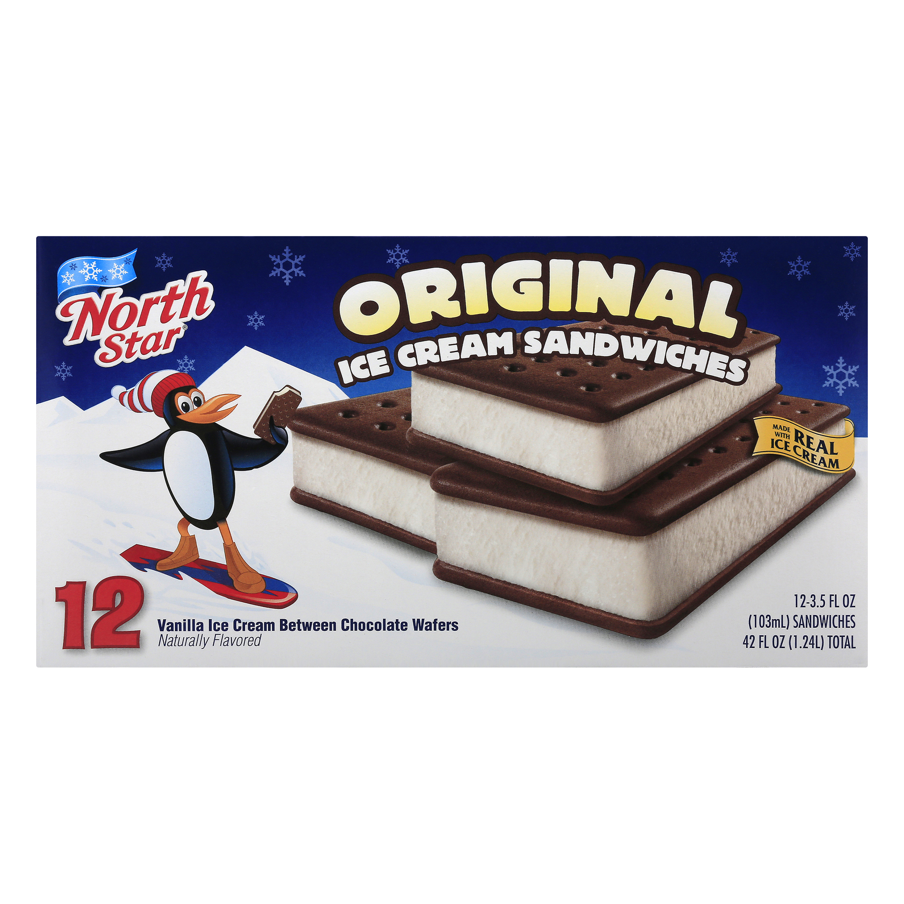 Buy North Star Ice Cream Sandwiches Original it's vegetarian