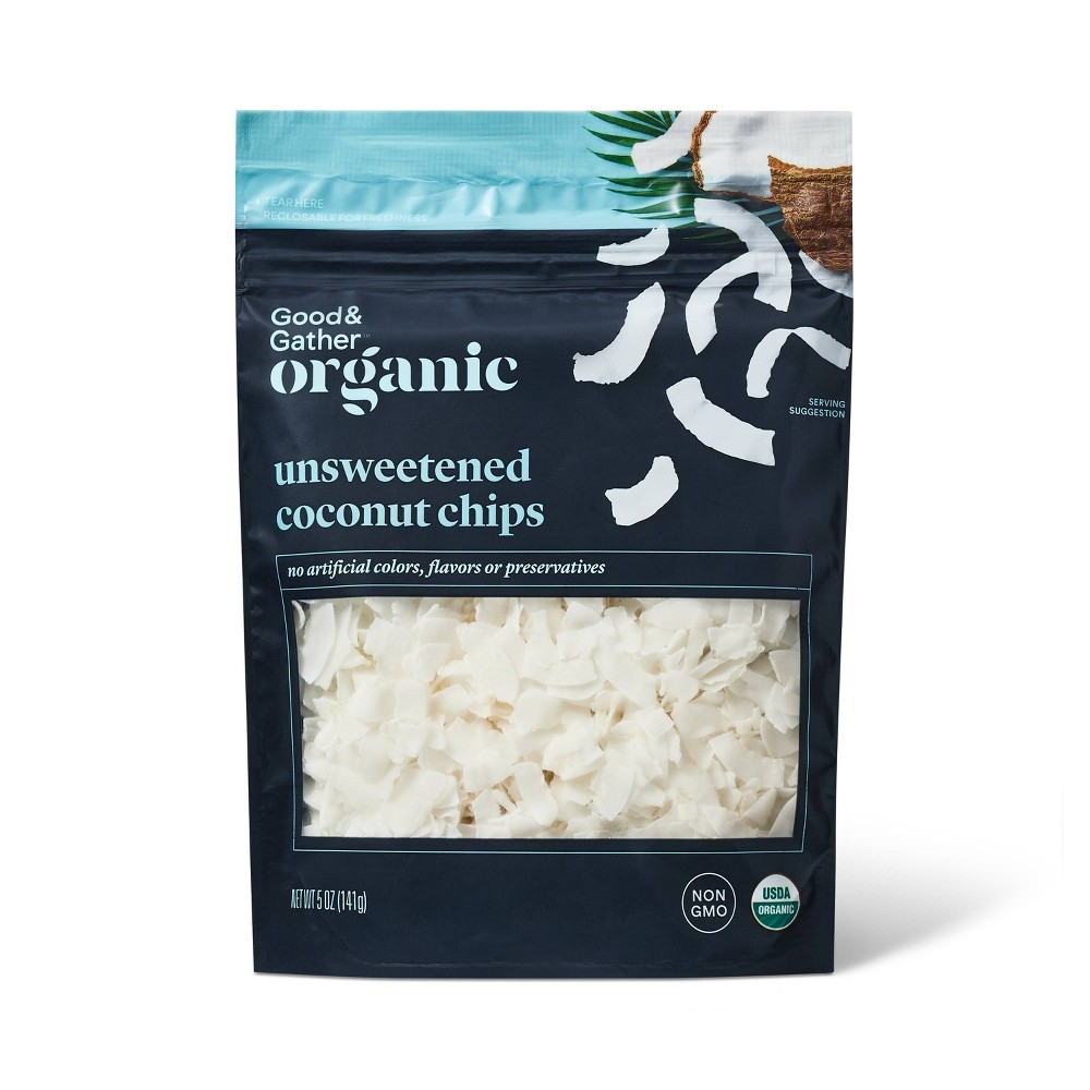 Organic Unsweetened Coconut Chips Good & Gather Nutrition