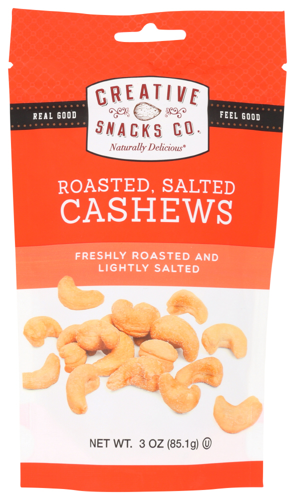 Buy Creative Snacks Roasted Salted Cashews - it's vegetarian ...