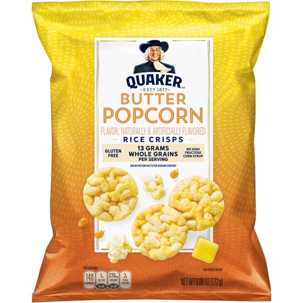 Quaker Oats Popcorn Rice Crisps Nutrition & Ingredients GreenChoice