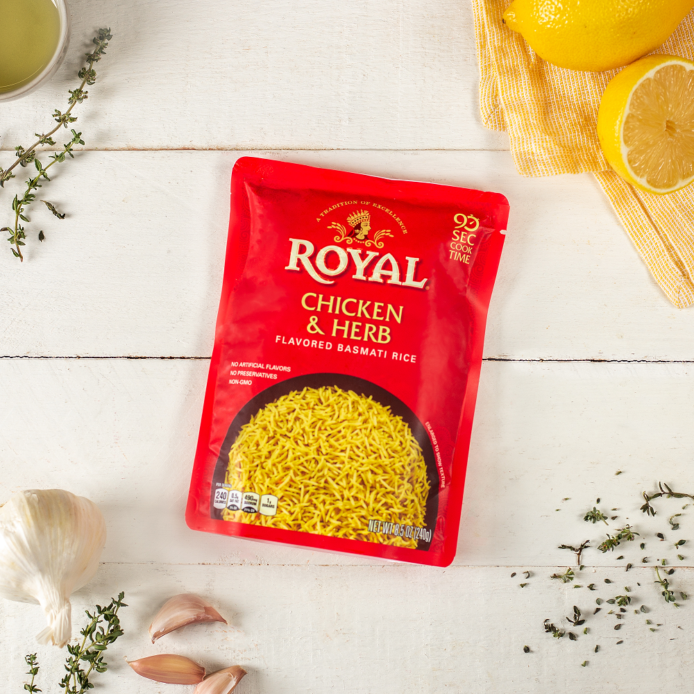 Ready To Heat Basmati Rice Rth Chicken & Herb Flavor: Nutrition ...