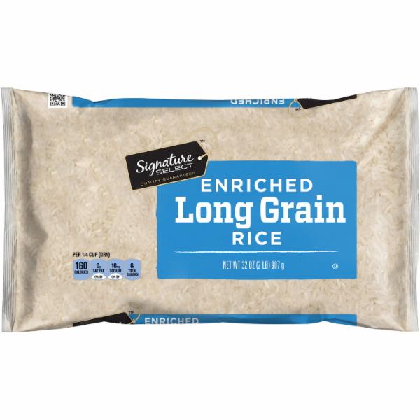 Signature Select Enriched Long Grain Rice Nutrition & Ingredients