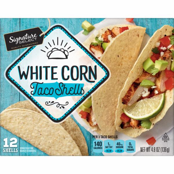 Signature Select Taco Shells White Corn Nutrition & Ingredients