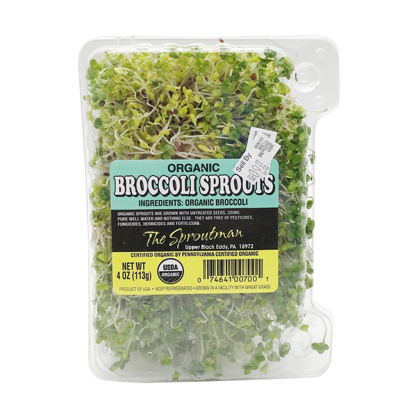 The Sproutman Inc Organic Broccoli Sprouts Nutrition & Ingredients