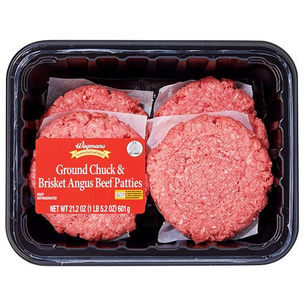 Buy Wegmans Ground Chuck & Brisket Angus Beef Patties it's gluten
