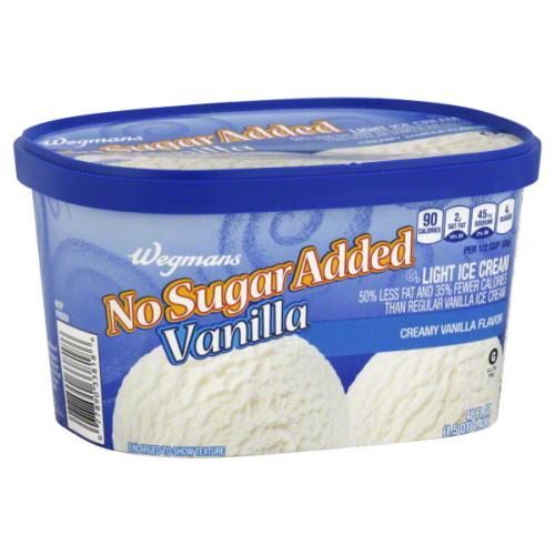 Buy Wegmans No Sugar Added Vanilla Light Ice Cream it's pescatarian, gluten free, vegetarian