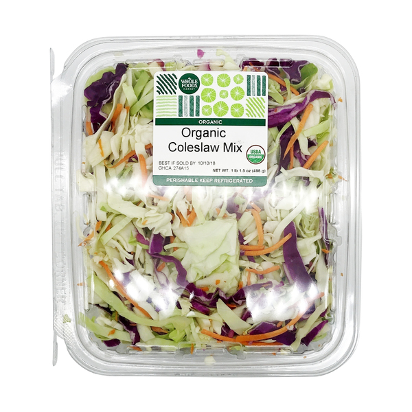 Whole Foods Market Organic Coleslaw Mix Nutrition & Ingredients